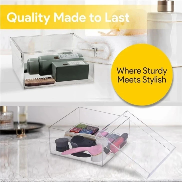 Clear Acrylic Containers With Lids high quality