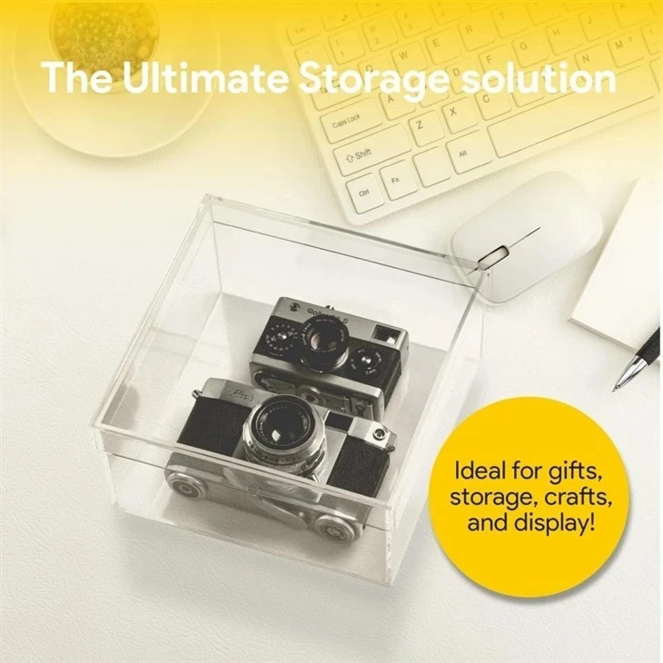 Clear Acrylic Containers With Lids factory